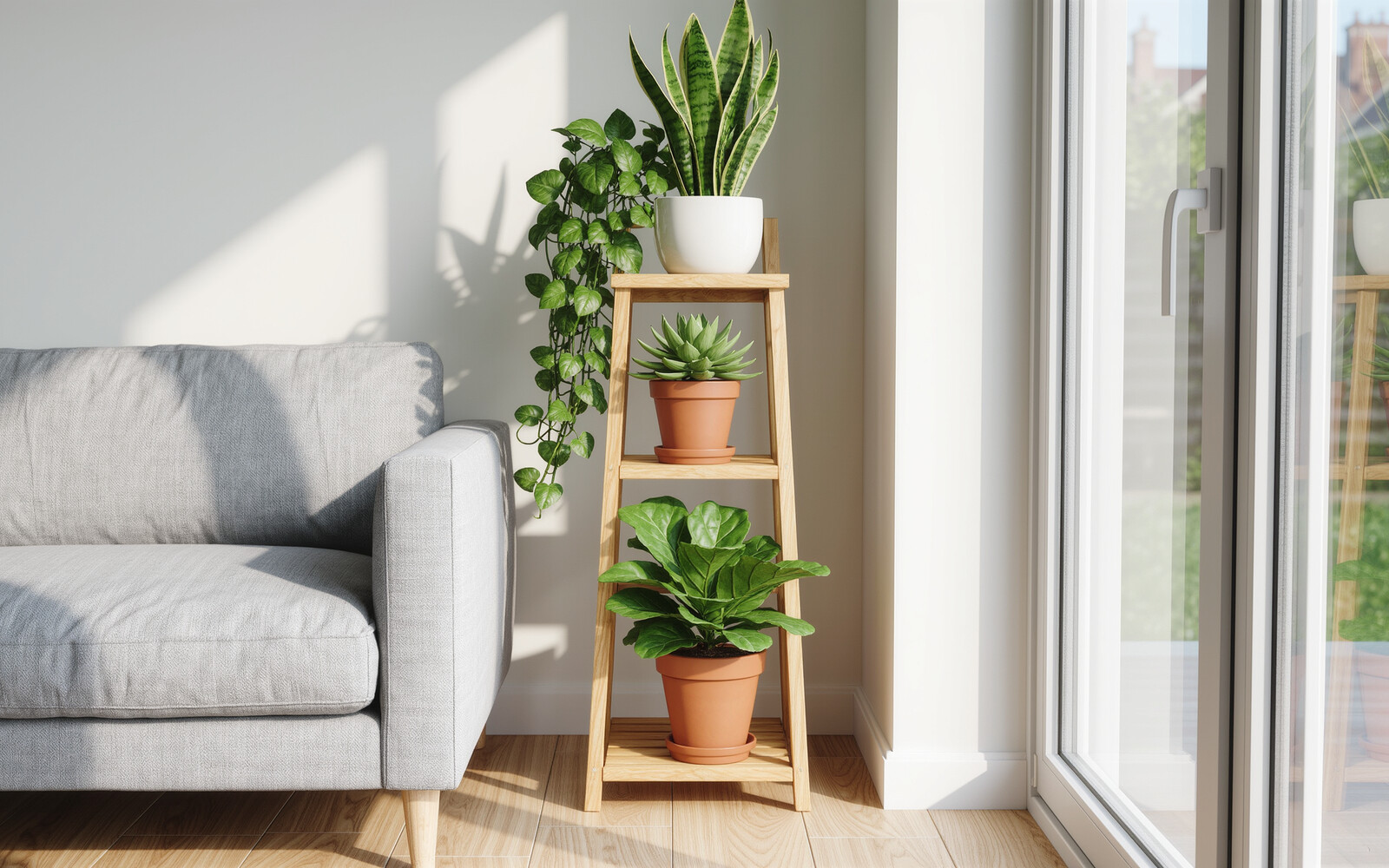 illustrative visual: Vertical plant stand
