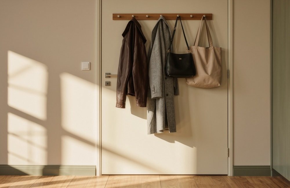 Visuel illustratif généré par IA pour le conseil : Donner une place permanente aux sacs