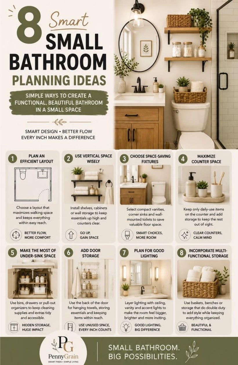 8 Smart Small Bathroom Planning Ideas