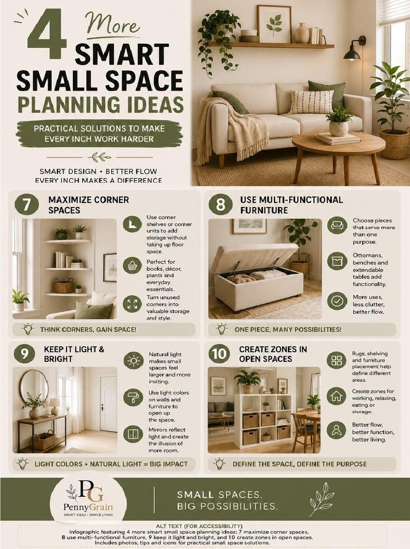 4 More Smart Small Space Planning Ideas