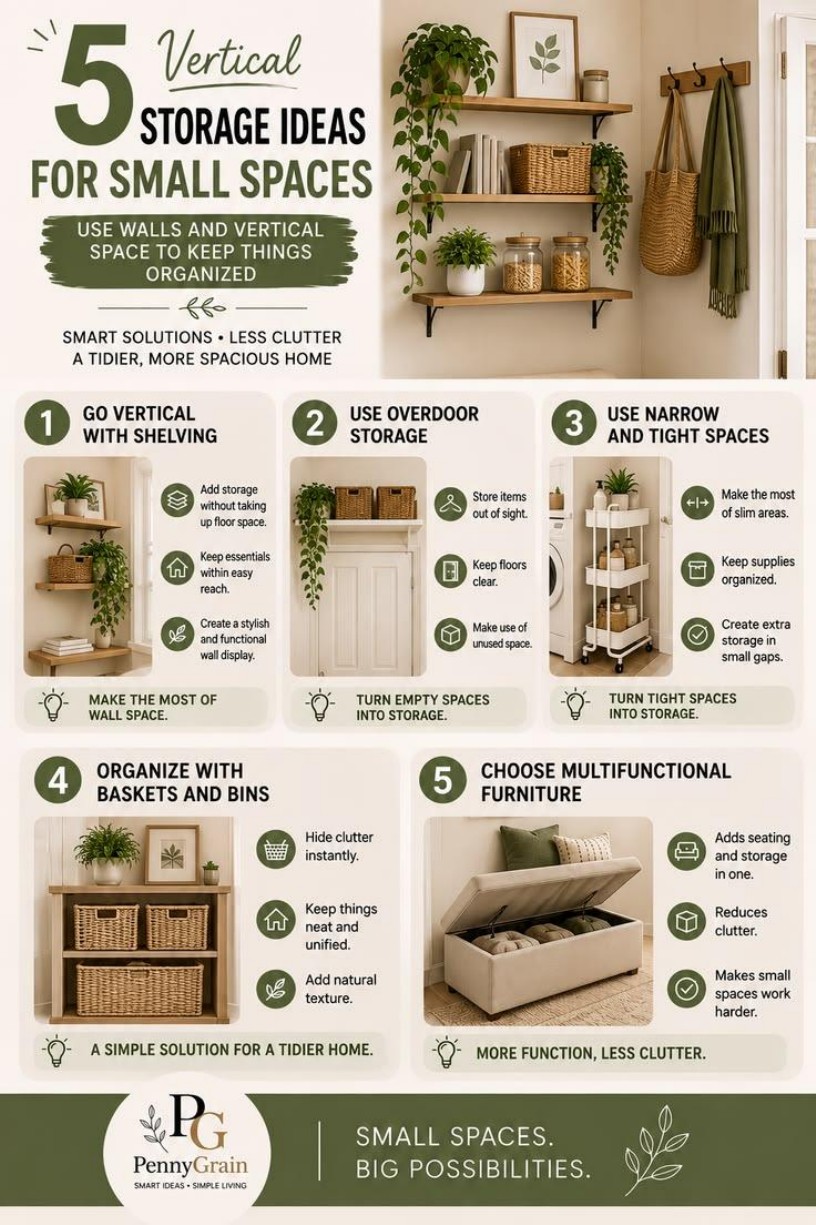 5 Vertical Storage Ideas for Small Spaces